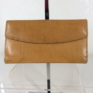 Bosca leather reptile wallet